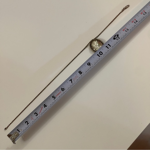 Art Nouveau Cameo Mother of Pearl Abalone Pendant - Picture 11 of 13